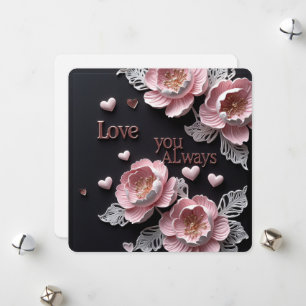 Tarjeta Festiva Amar siempre las cartas