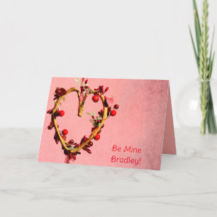 Tarjeta Festiva Amarillo Sea Mío Para Él Valentines De Corazón Lig