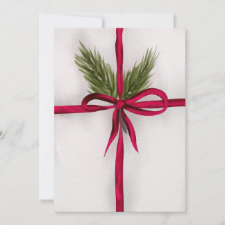 Tarjeta Festiva Amarrado en una reverencia