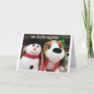 TARJETA FESTIVA AMBOS ESTAMOS DE ACUERDO EN QUE "USTED" DEBERÍA TE