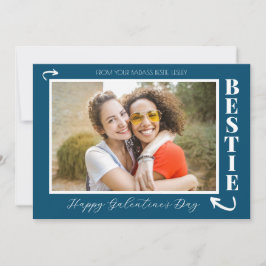 Tarjeta Festiva Amigas modernas foto de Galentine's day Mejor amig