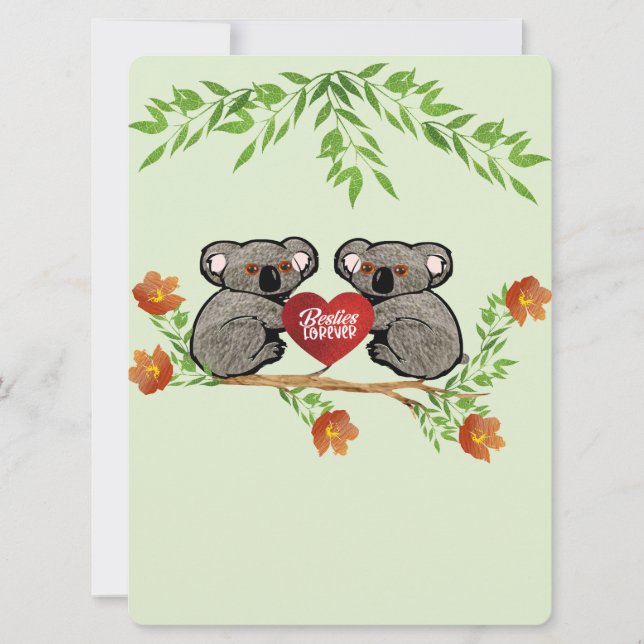 Tarjeta Festiva Amigas para siempre (Anverso)