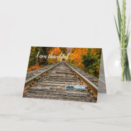 Tarjeta Festiva Amigo del Acción de Gracias Otoño Agradecido