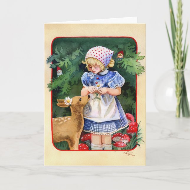Tarjeta Festiva Amigo del bosque (Anverso)
