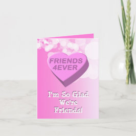 Tarjeta Festiva Amigos 4Ever Candy Heart