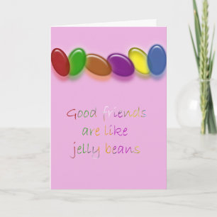 Tarjeta Festiva Amigos de la haba de jalea
