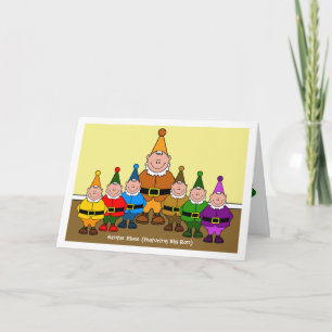 Tarjeta Festiva Amigos Elves (con Big Ron)