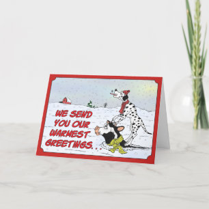 Tarjeta Festiva Amigos Manchados