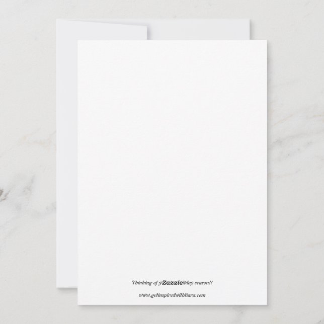 Tarjeta Festiva Amigos motivadores durante las vacaciones (Reverso)