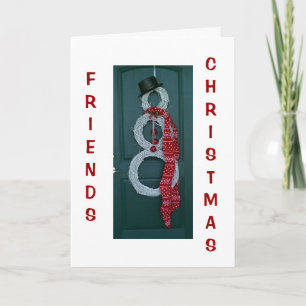TARJETA FESTIVA AMIGOS/NAVIDADES-A TRAVÉS DE LOS MILLAS TE ECHAN D