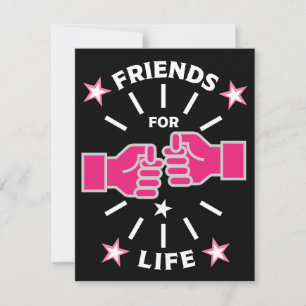 Tarjeta Festiva Amigos Para Toda La Vida