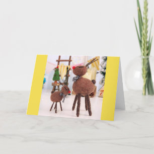 TARJETA FESTIVA **AMIGOS Y FAMILIA** DESEOS DE NAVIDADES