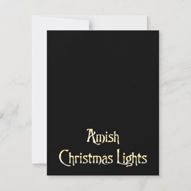 Tarjeta Festiva Amish Navidades Lights (Anverso)