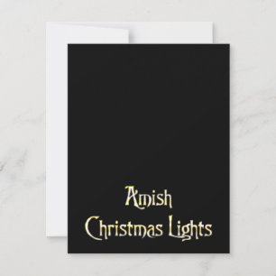 Tarjeta Festiva Amish Navidades Lights