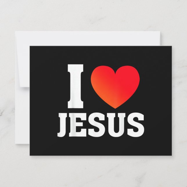 Tarjeta Festiva Amo a Jesús (Anverso)