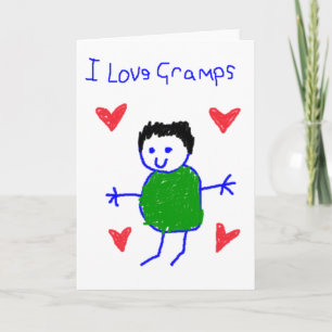 Tarjeta Festiva Amo a los Gramps