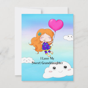 Tarjeta Festiva Amo A Mi Dulce Nieta...abrazos y besos