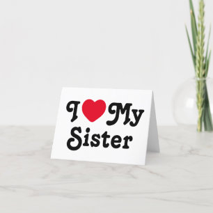 Tarjeta Festiva Amo a mi hermana