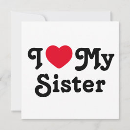 Tarjeta Festiva Amo a mi hermana