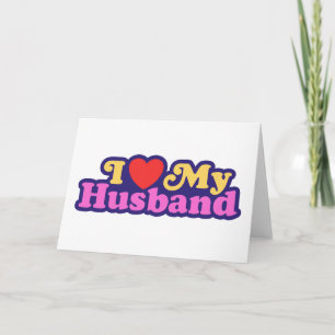 Tarjeta Festiva Amo a mi marido