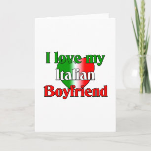 Tarjeta Festiva Amo a mi novio italiano