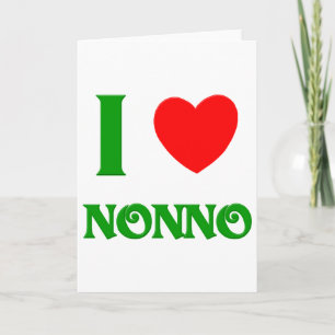 Tarjeta Festiva Amo a Nonno (abuelo italiano)