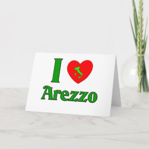 Tarjeta Festiva Amo Arezzo Italia
