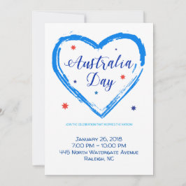 Tarjeta Festiva "AMO AUSTRALIA" Día de Australia 26 de enero