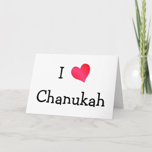 Tarjeta Festiva Amo Chanukah (Anverso)