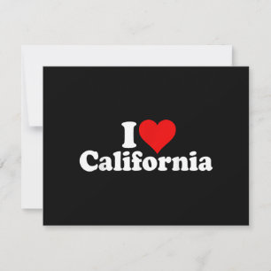 TARJETA FESTIVA AMO CORAZÓN CALIFORNIA CALI ESTADO
