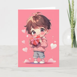 Tarjeta Festiva Amo de niño pequeño y animado
