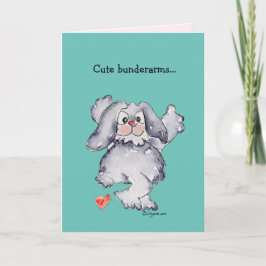 Tarjeta Festiva Amo de Personalizado de Conejo