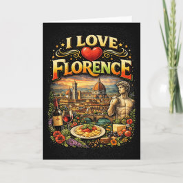 Tarjeta Festiva Amo Florencia