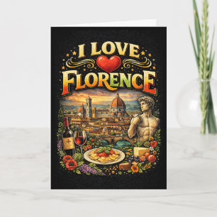 Tarjeta Festiva Amo Florencia