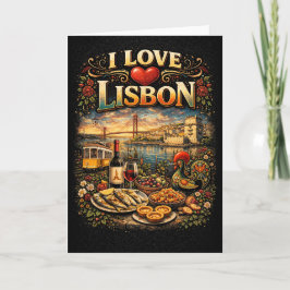 Tarjeta Festiva Amo Lisboa