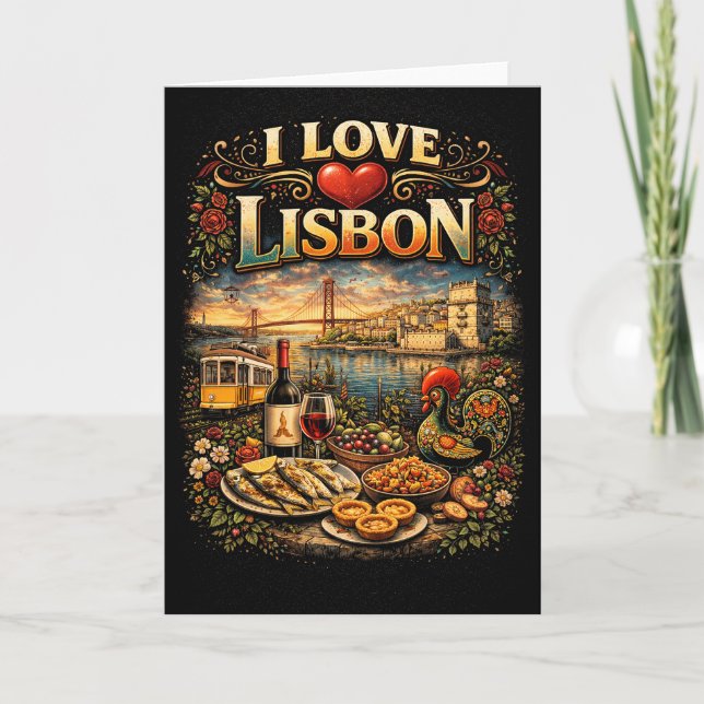 Tarjeta Festiva Amo Lisboa (Anverso)