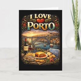Tarjeta Festiva Amo Oporto