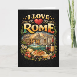 Tarjeta Festiva Amo Roma