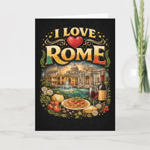 Tarjeta Festiva Amo Roma