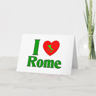 Tarjeta Festiva Amo Roma Italia