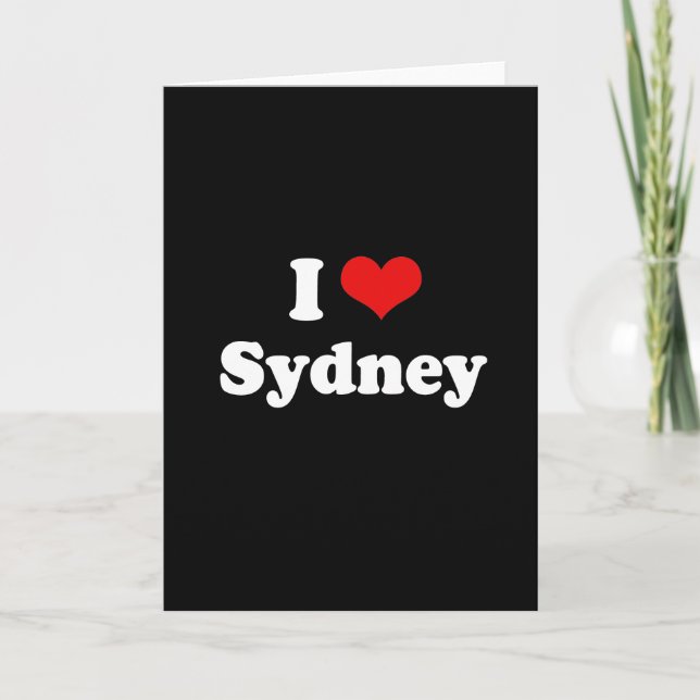 TARJETA FESTIVA AMO SYDNEY (Anverso)
