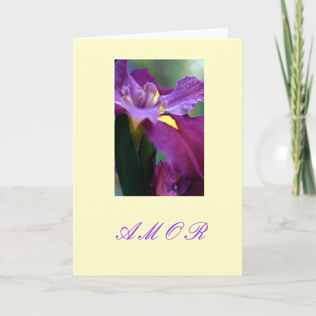 Tarjeta Festiva "Amor" (Anverso)