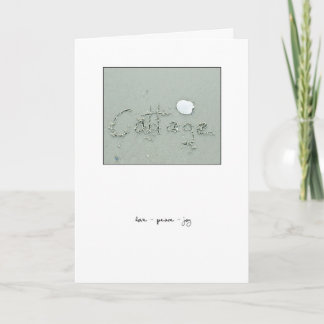 Tarjeta Festiva Amor a la cabaña - Paz - Alegría