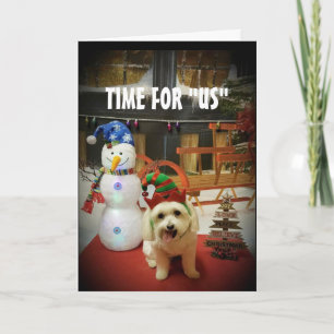TARJETA FESTIVA AMOR A LA NOCHE O BIEN A LOS NAVIDADES