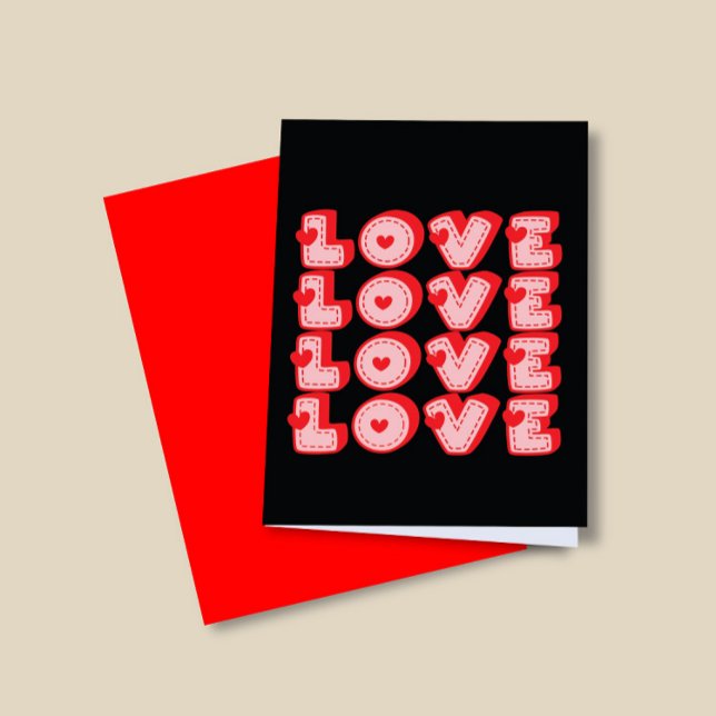 Tarjeta Festiva Amor Amistad San Valentín Familia Saludo (Subido por el creador)