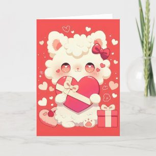 Tarjeta Festiva Amor animal lindo