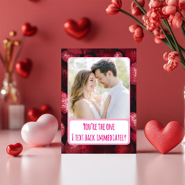 Tarjeta Festiva Amor Brillante Te Respondo Inmediatamente Foto