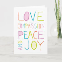Amor, compasión, paz, alegría