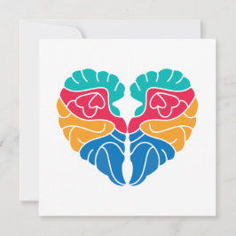 Tarjeta Festiva Amor con cerebro