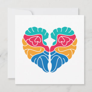 Tarjeta Festiva Amor con cerebro